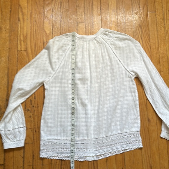 Point sur J Crew vintage white blouse - Picture 3 of 5